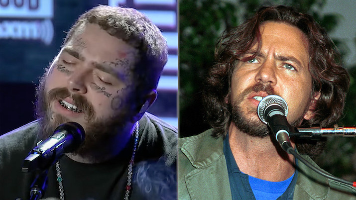 Post Malone interpreta clásico de Pearl Jam en el Howard Stern Show: «Better Man» (Video)
